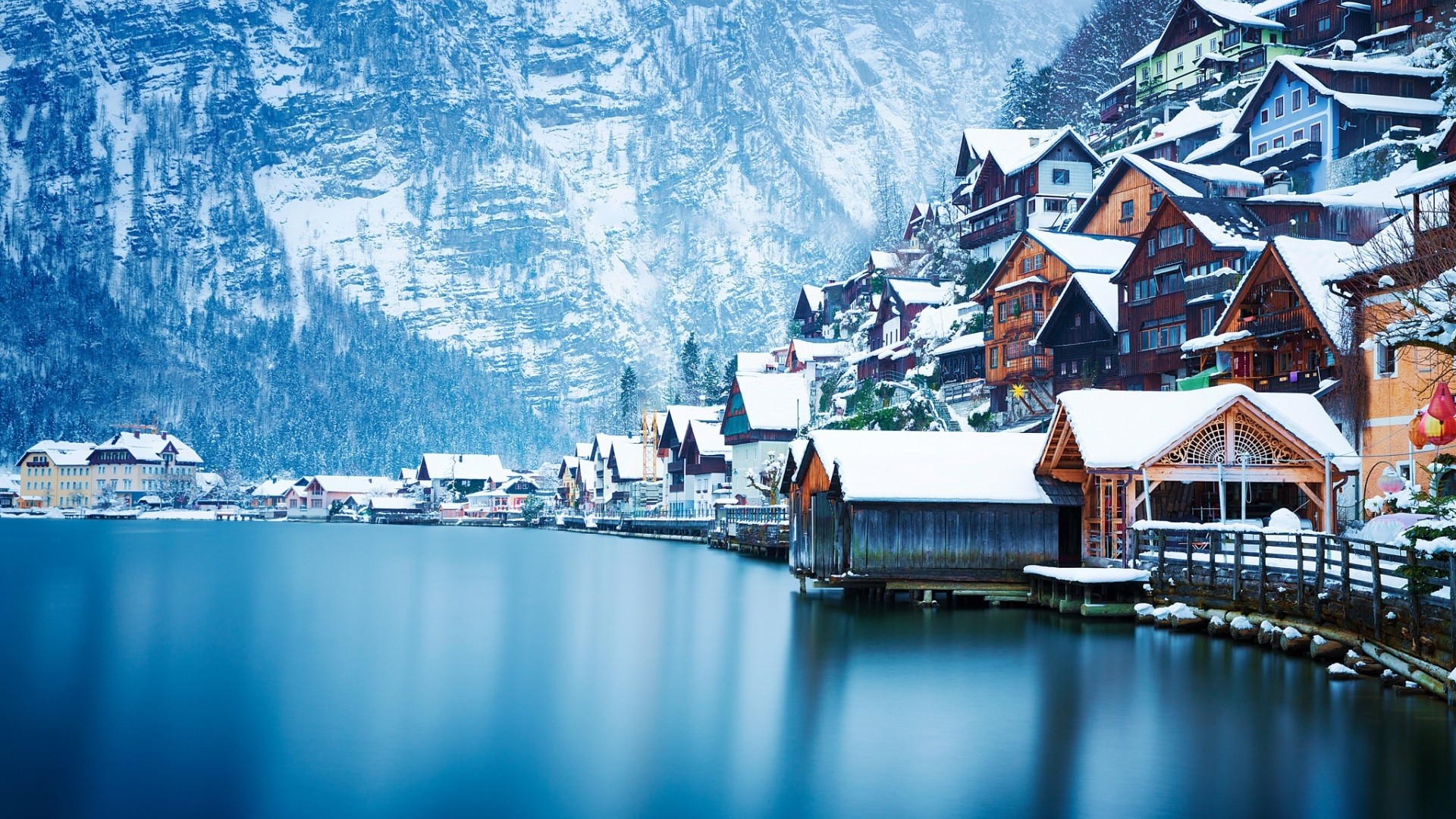 World: Alpine Houses Hallstatt Austria World House Best Wallpapers ...