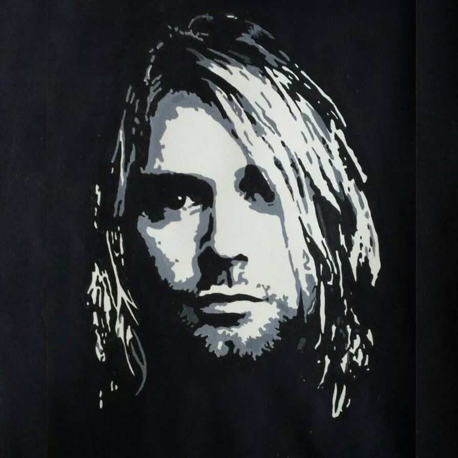 Kurt Cobain painting by Orkespip on DeviantArt