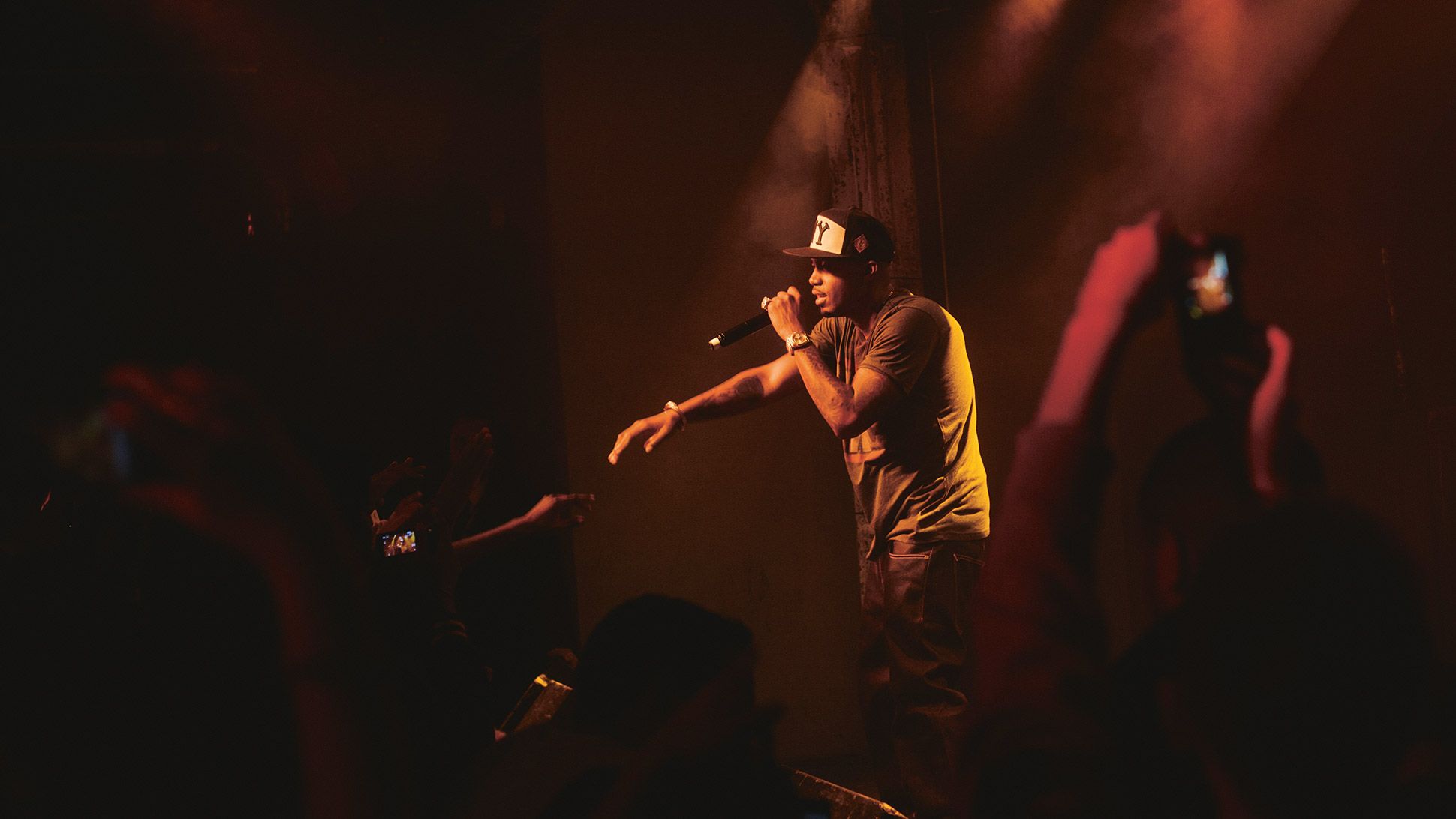 NAS rapper rap hip hop concert microphone crowd f wallpaper ...