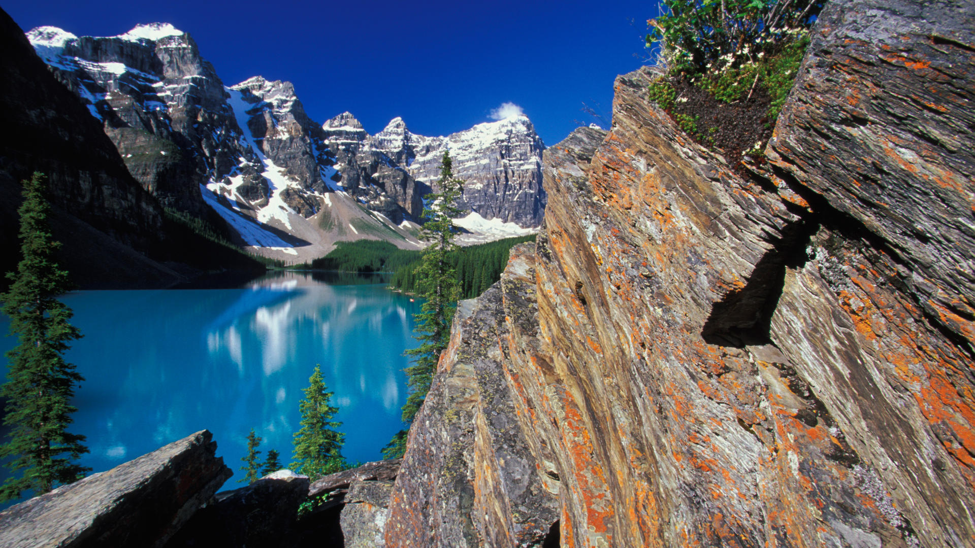 Wallpapers Water Shade Moraine Lake New Latest 1920x1080