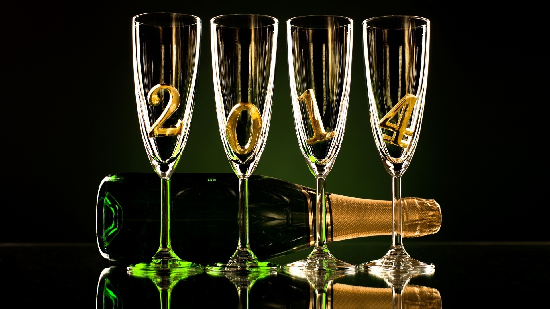 Happy New Year 2014 Images Latest Wallpapers Wine Glasses - Movies ...