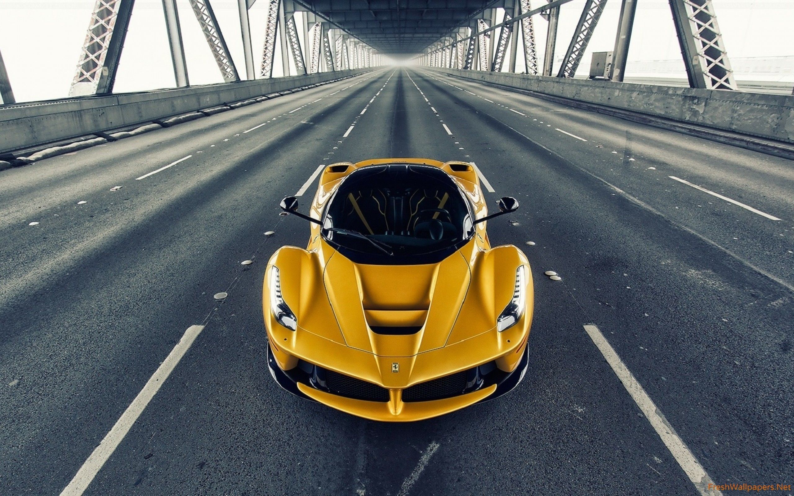 Yellow Ferrari LaFerrari Sports Car wallpapers | Freshwallpapers