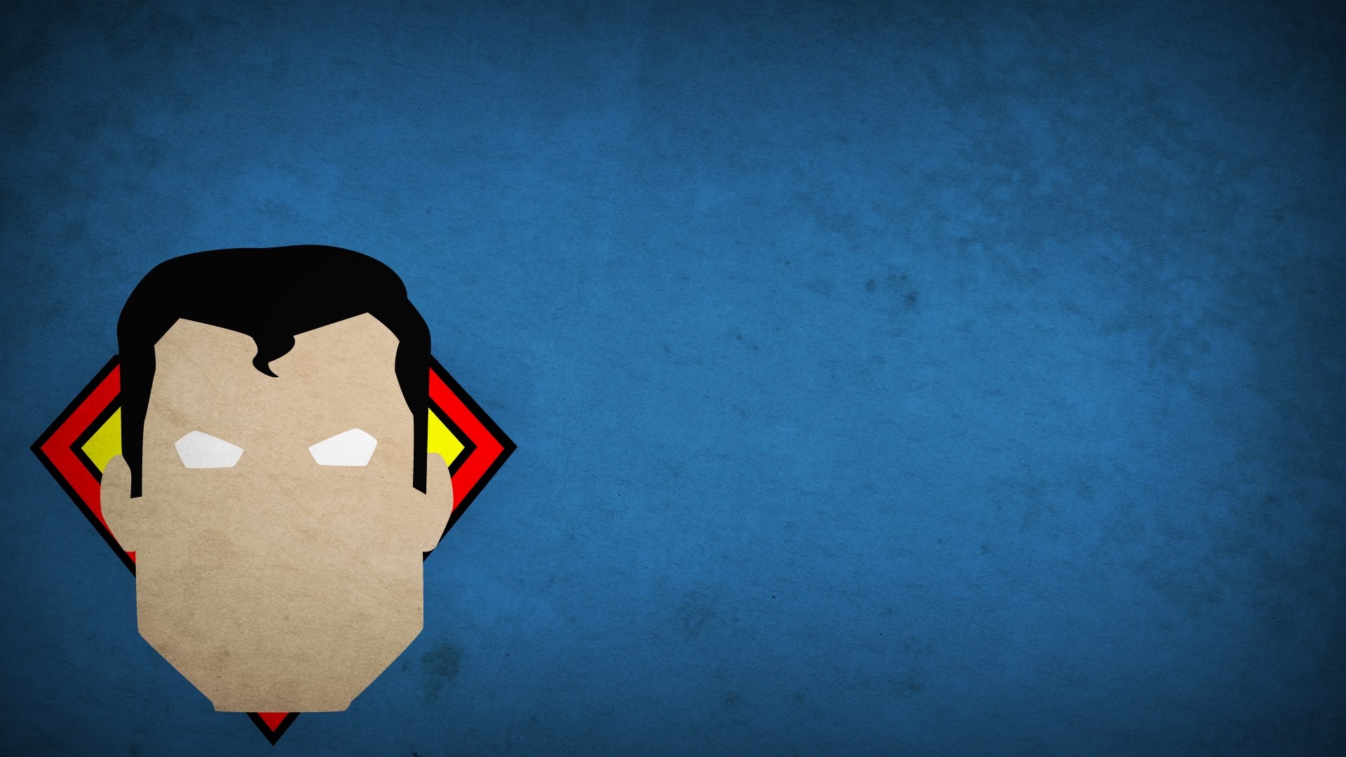 minimalism, Blue Background, Superhero, Superman, DC Comics, Blo0p ...