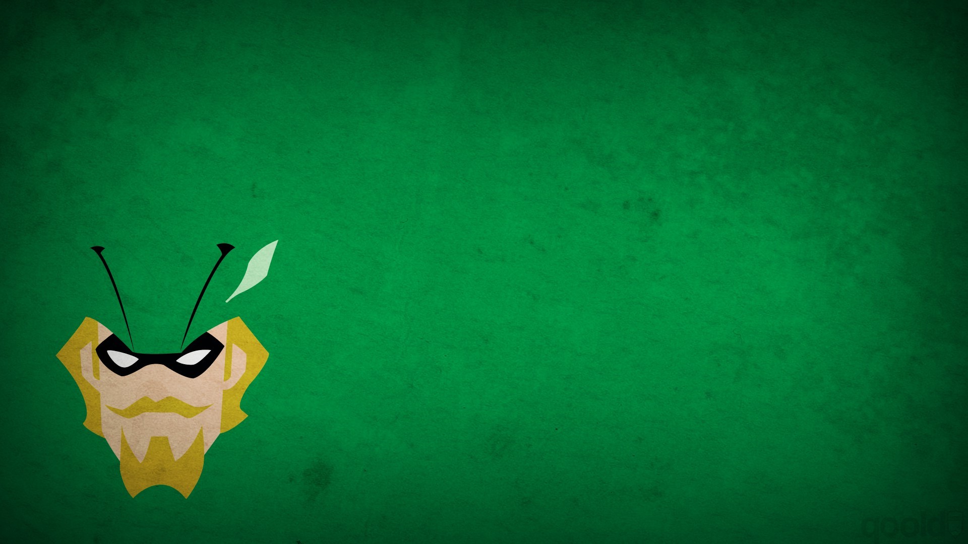 Download HD Green Arrow, Minimalism, Green Background, Blo0p
