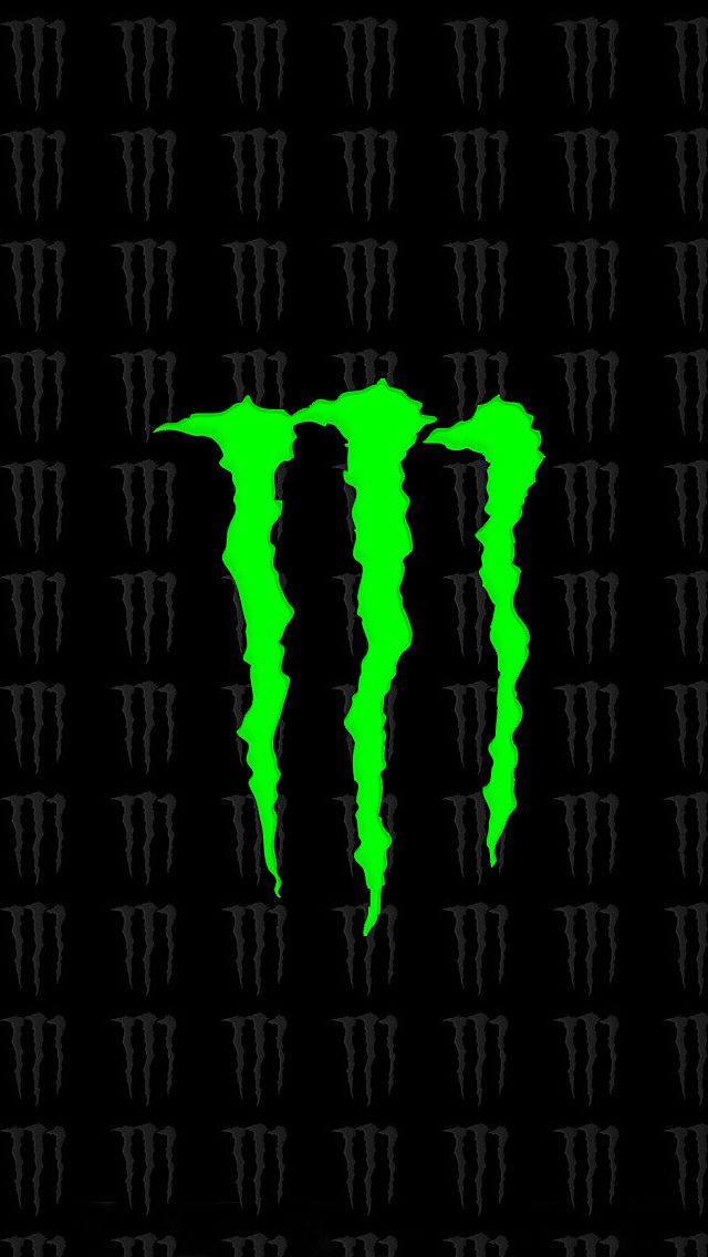 Monster Energy Drink Logo iPhone 5 Wallpaper 640x1136
