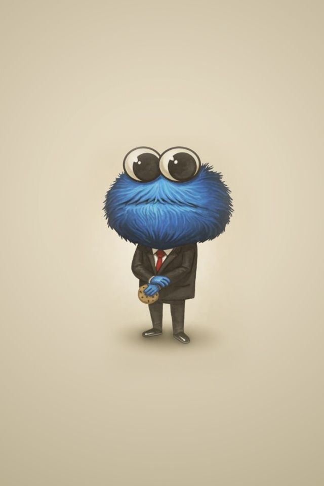 640x960 Sesame Street Cookie Monster Iphone 4 wallpaper