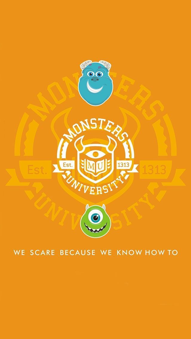 Monsters University iPhone 5 wallpaper or you can crop it and use