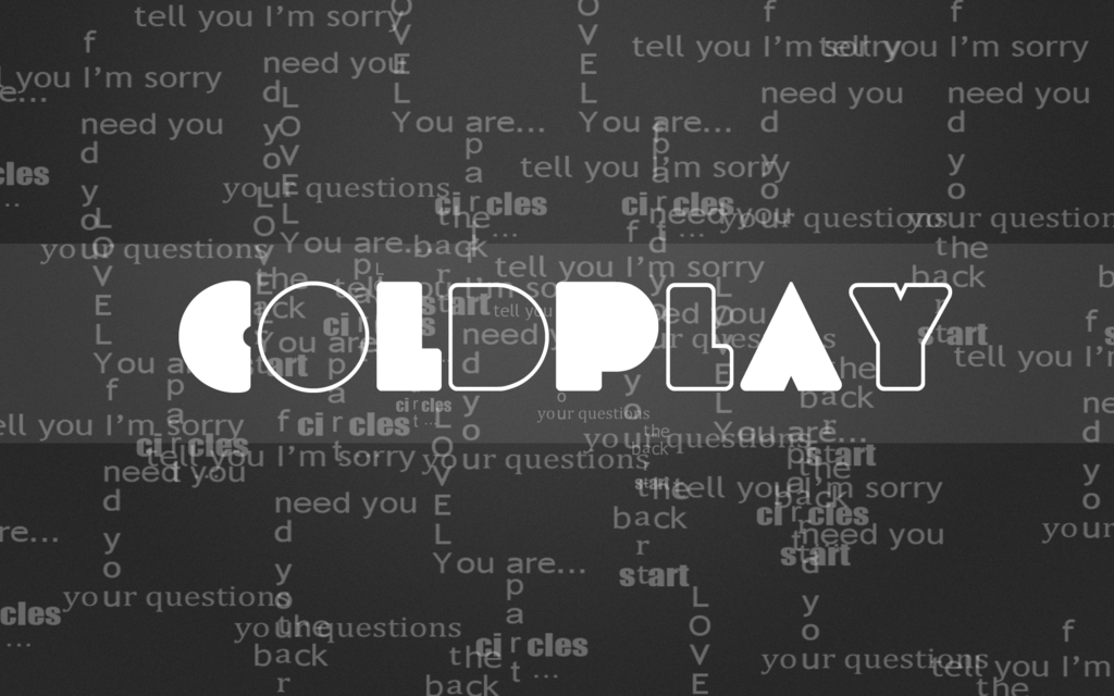 Coldplay Wallpaper - Letters by RamiSvd on DeviantArt