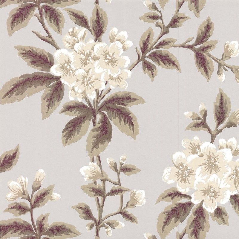 Paper wallpaper / traditional / floral - GROSVENOR STREET C.1830