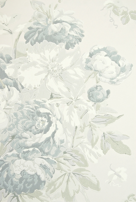 Garden Peony Wallpaper Sage Mulberry Home