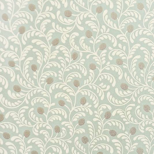 Myrtle Wallpaper Aqua | GP&Baker Crayford Wallpaper collection