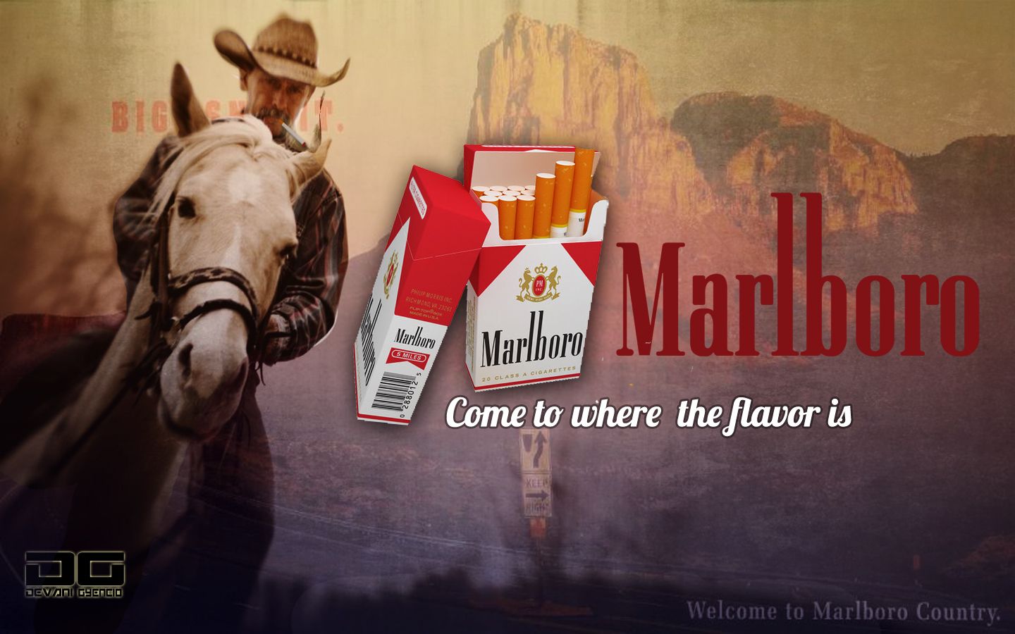 Marlboro come to where the flavor is by Gyencio on DeviantArt