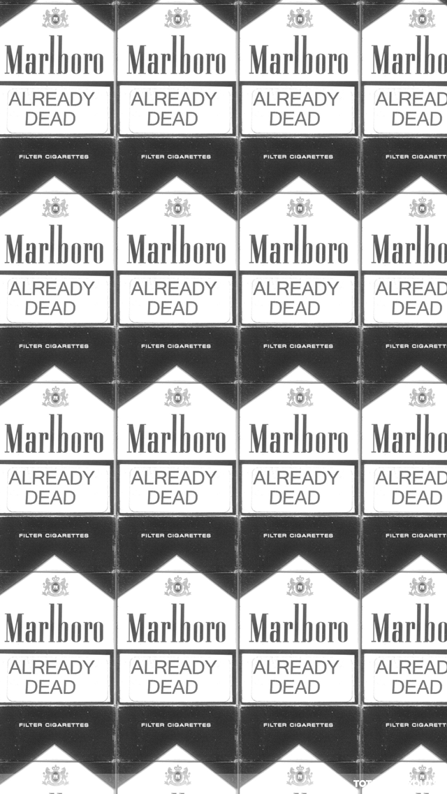 Marlboro Already Dead Android Wallpaper - Hipster Wallpapers