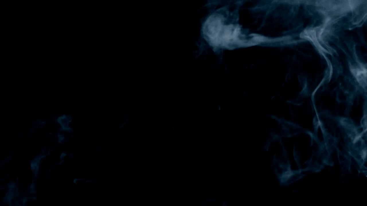 Cigarette Smoke On Black Background - YouTube
