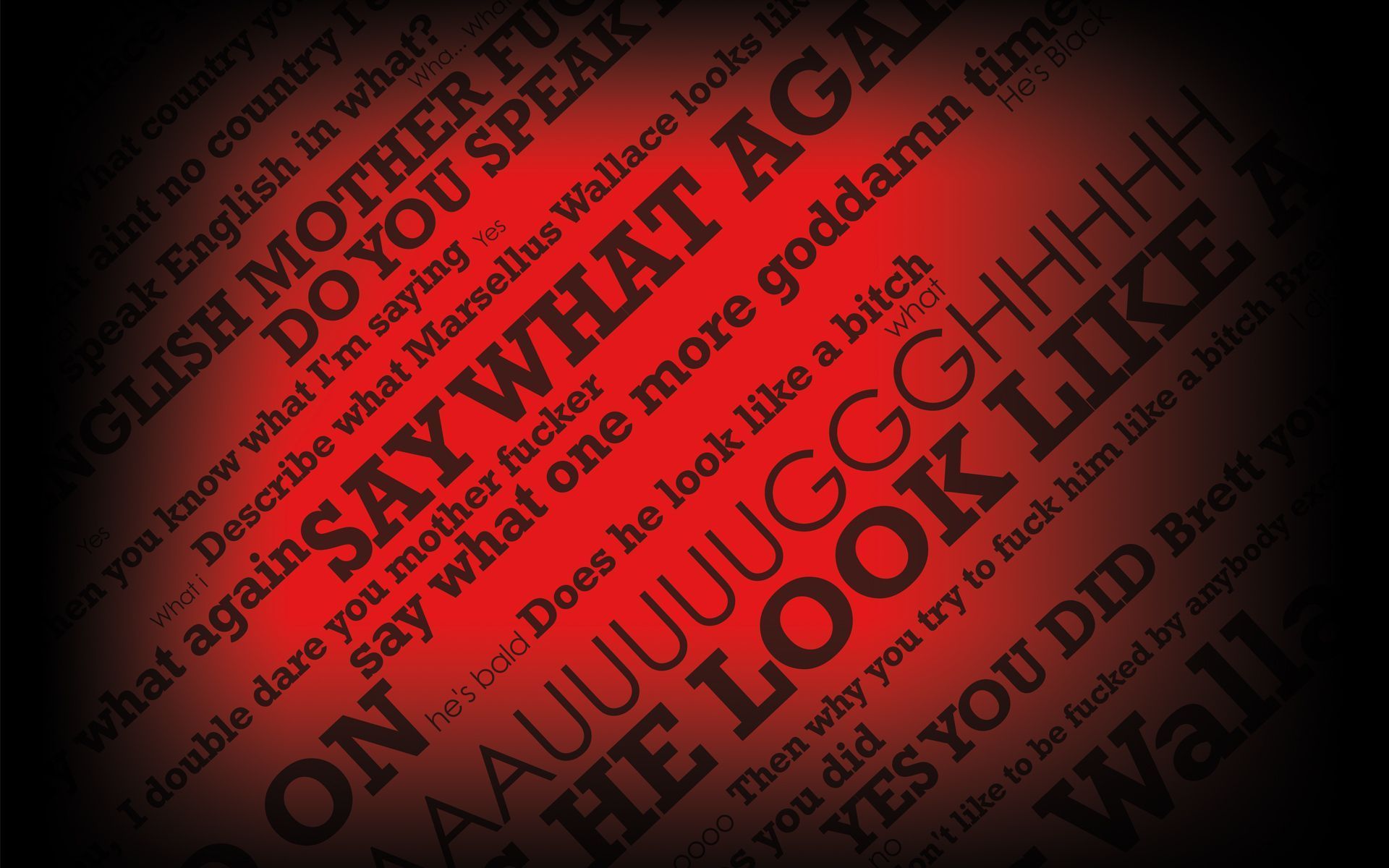 Download Dirty Words With Black Red Background Gaming Wallpaper ...