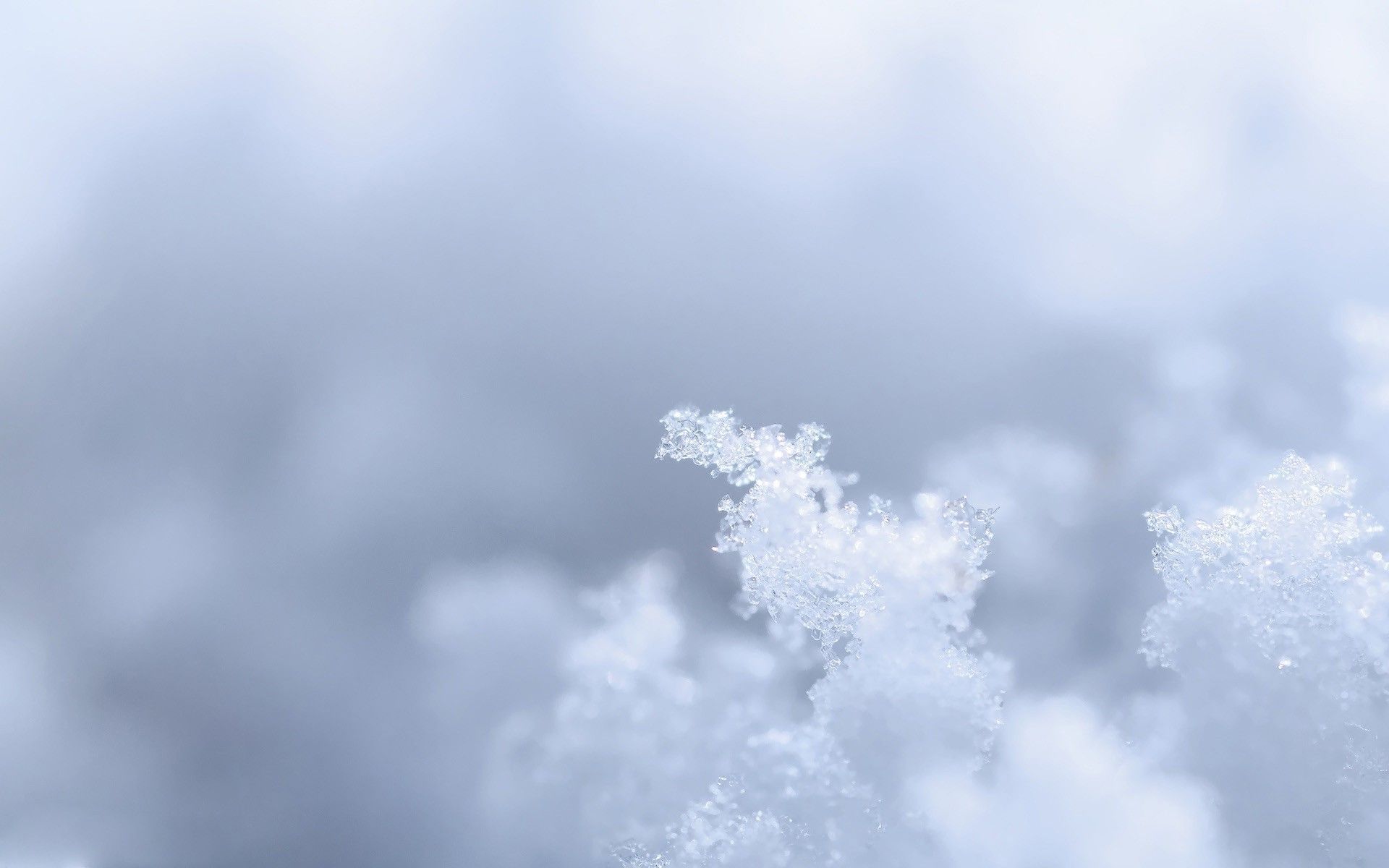 Crystals of snow on gray background wallpapers and images ...