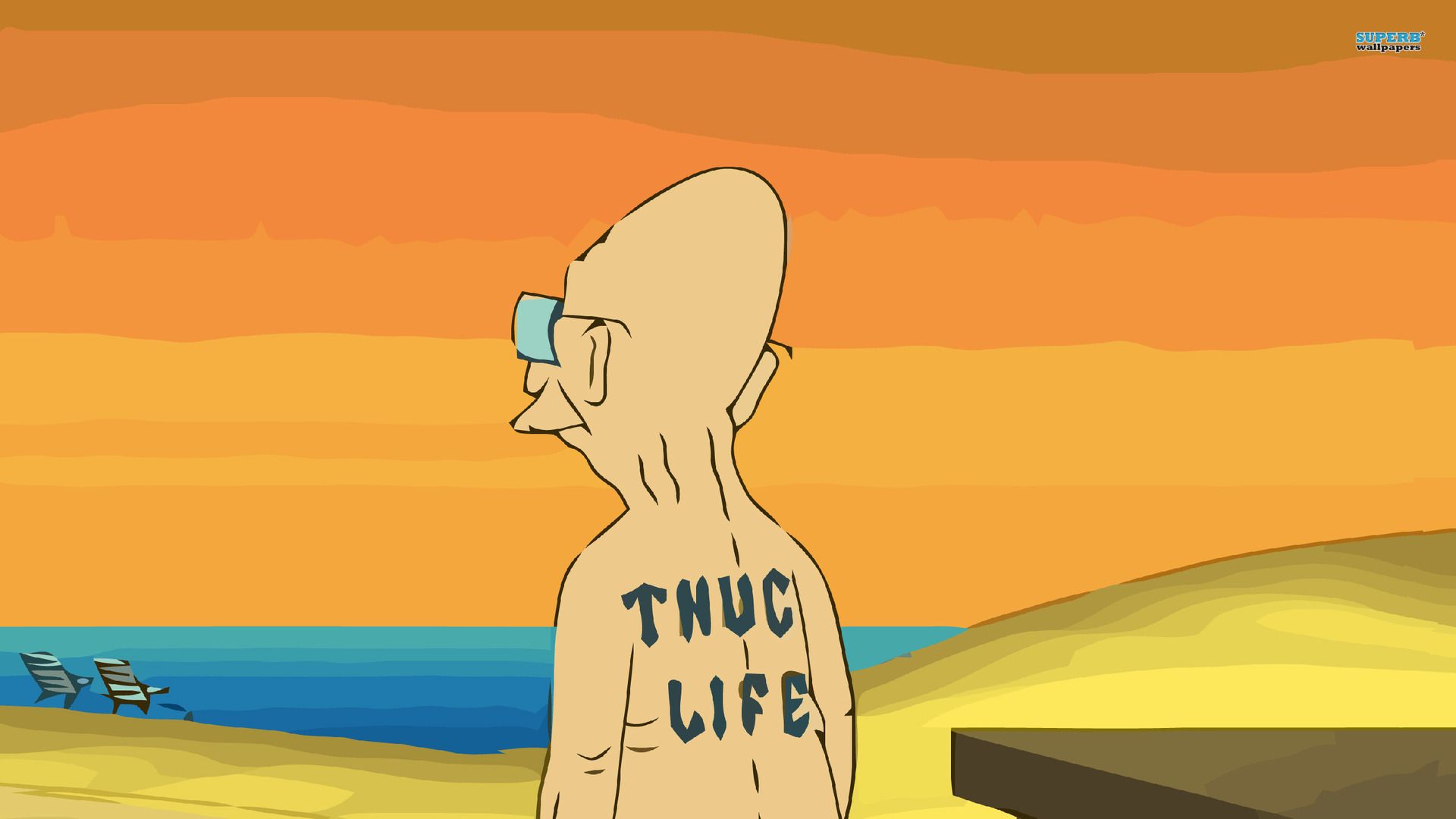 Professor Farnsworth Thug Life wallpaper - Cartoon wallpapers - #14398