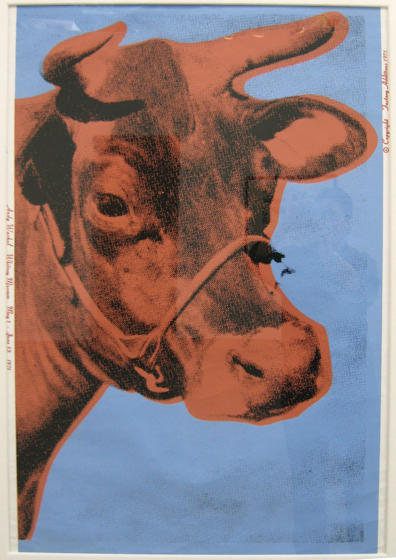 IKON ltd. - Andy Warhol Cow 11a blue background