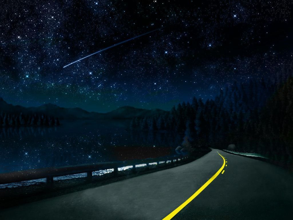 Download Beautiful Night Sky Road Yvt Wallpaper Full HD Backgrounds