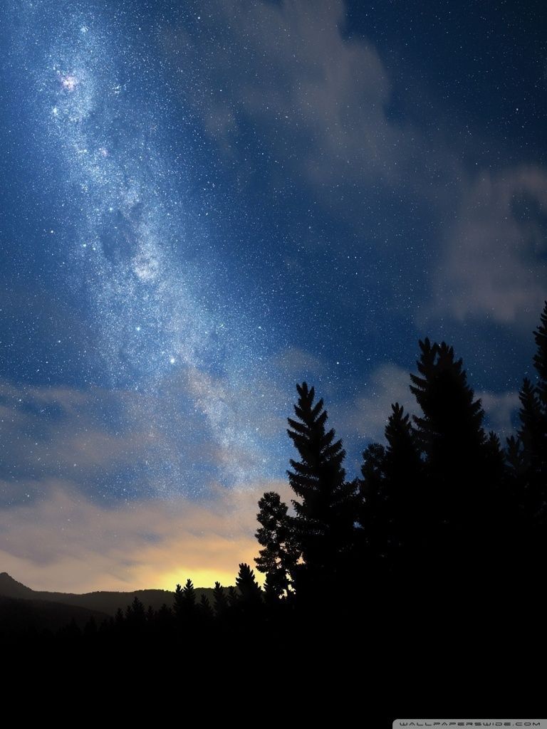 Starry Night Sky HD desktop wallpaper : High Definition ...