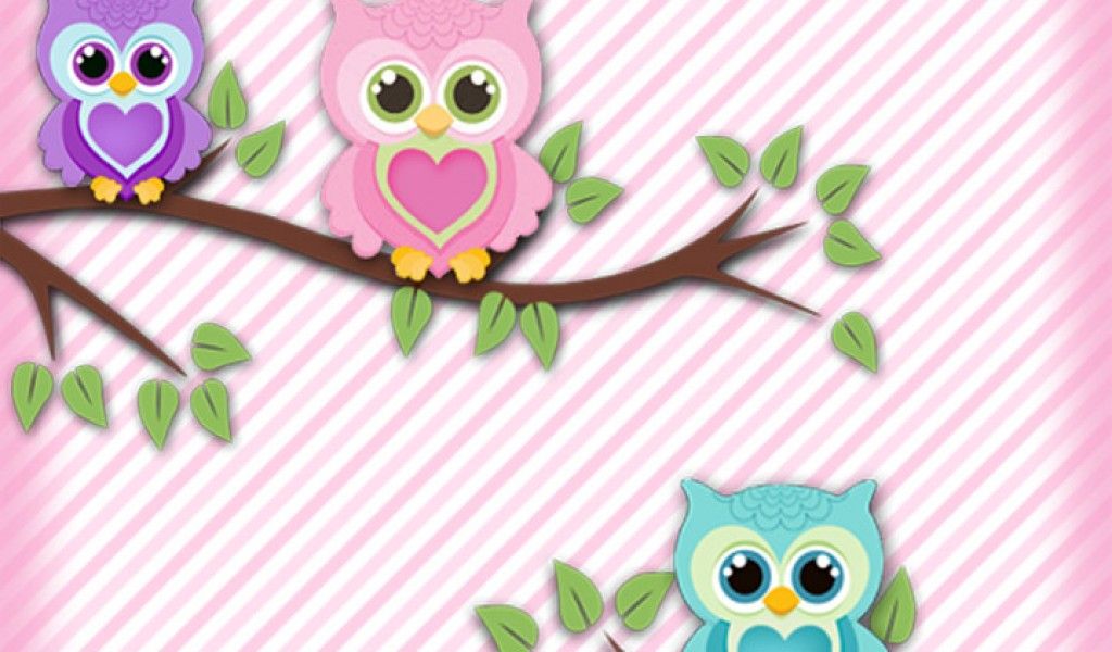 Cute Pink Owl Wallpaper | cute Wallpapers