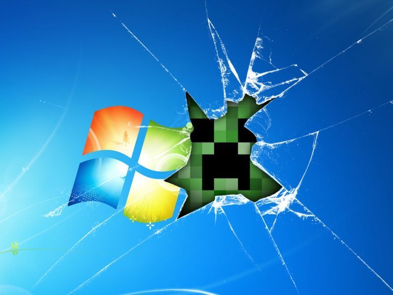 Download Wallpaper 800x600 Windows, Minecraft, Game, Glass