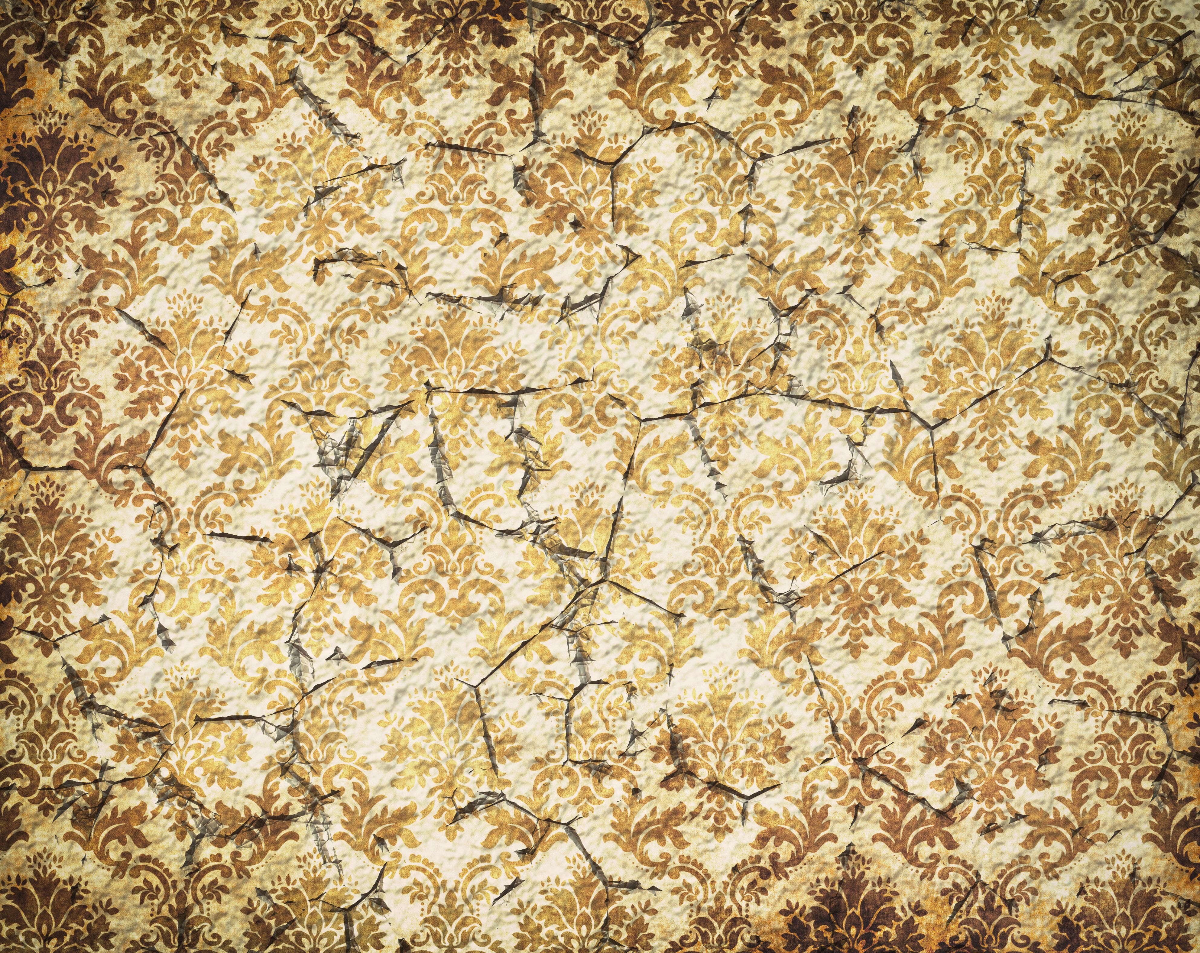Two old faded and cracked wallpaper backgrounds | www ...