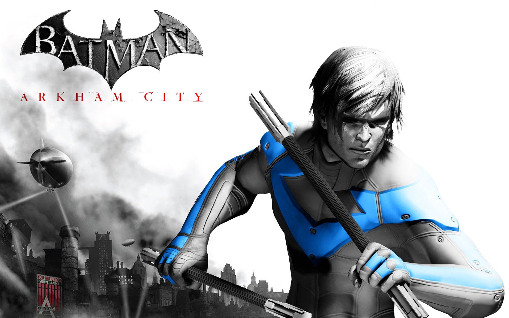 Gallery for - batman arkham city nightwing wallpaper