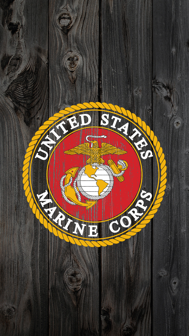 USMC logo 2 iPhone 5 Wallpaper (640x1136)