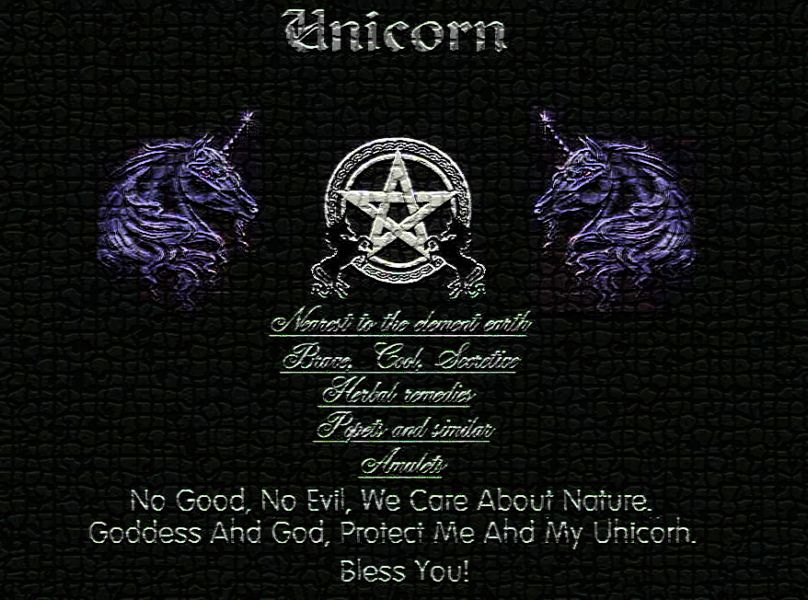 Wicca Unicorn by hide123 on DeviantArt