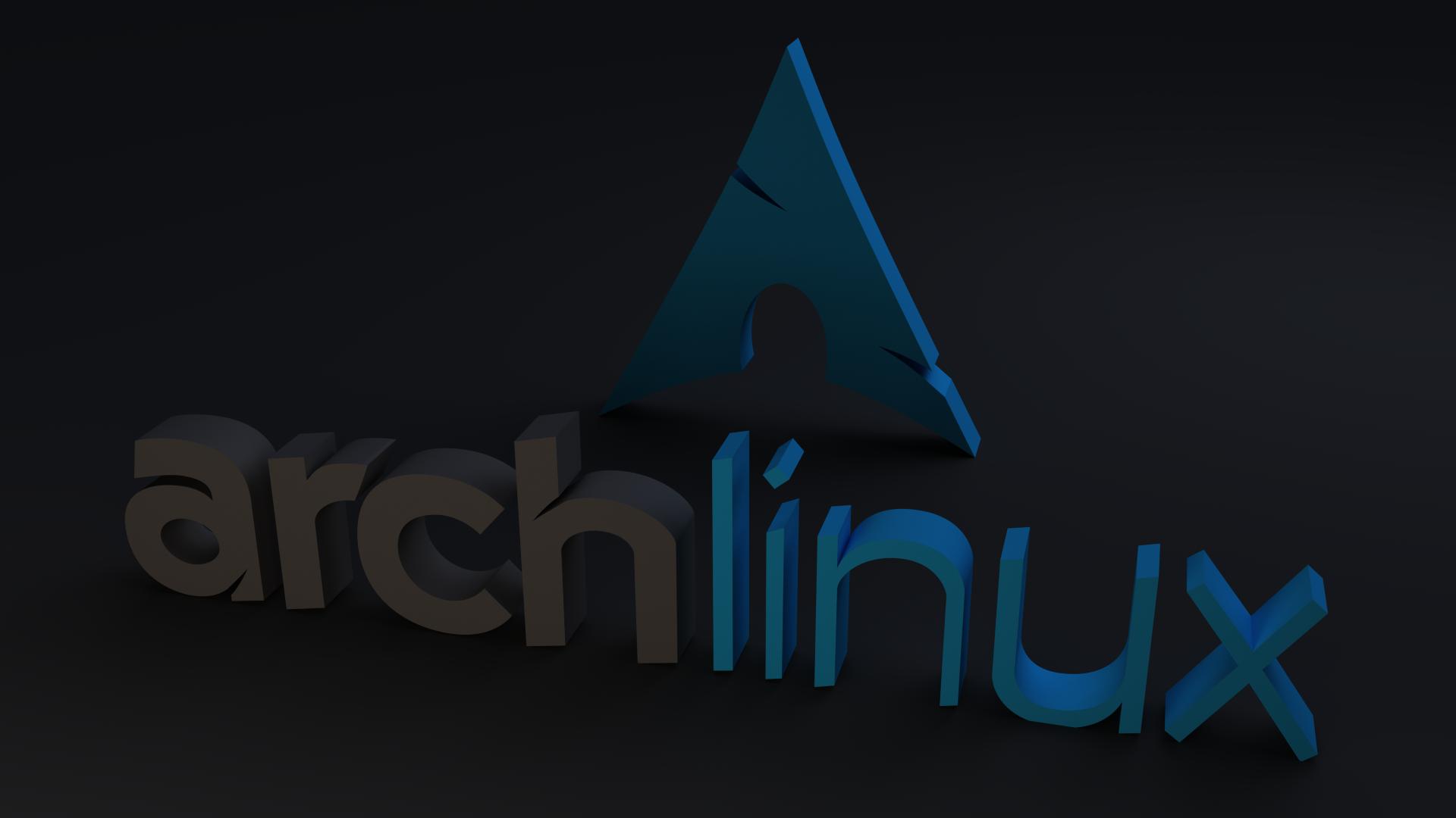 Arch Linux 3d Wallpaper I Made In Blender With Cycles