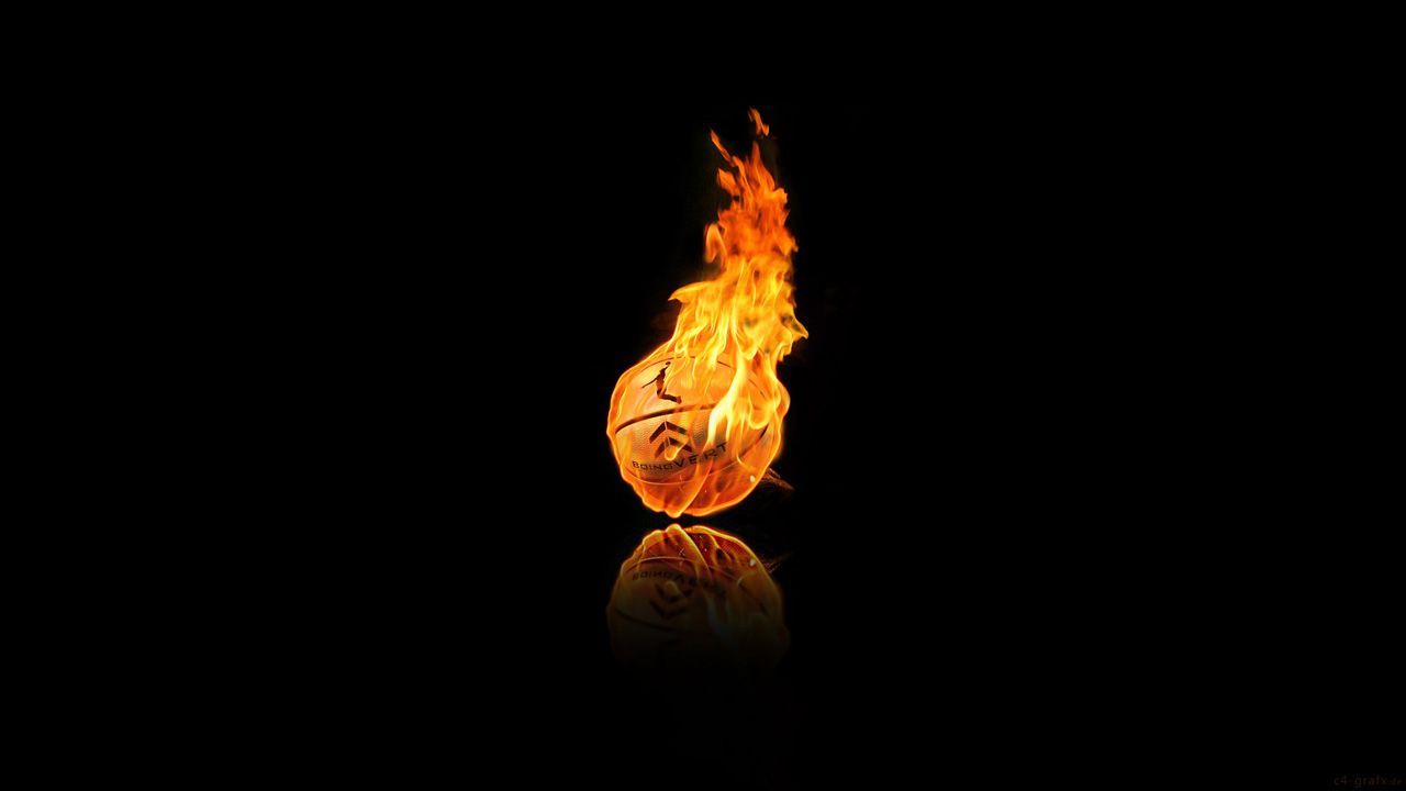Fiery basketball Wallpapers HD 1280x720 -