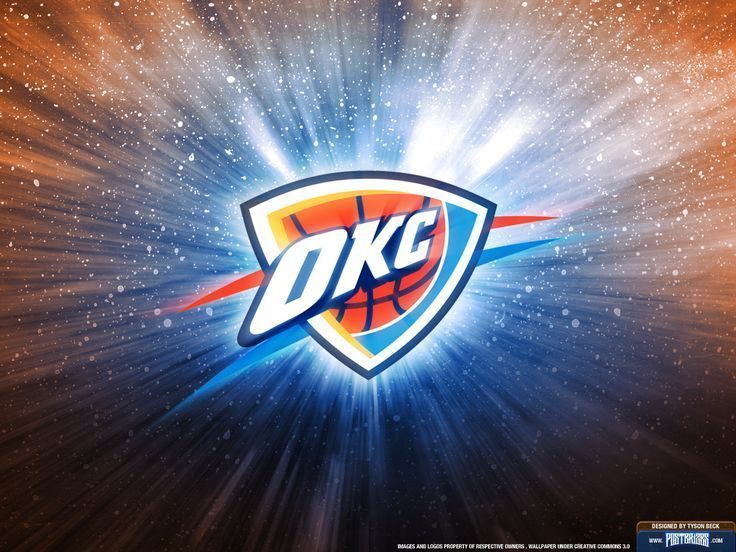 okc thunder wallpaper | Oklahoma City Thunder Logo Wallpaper ...