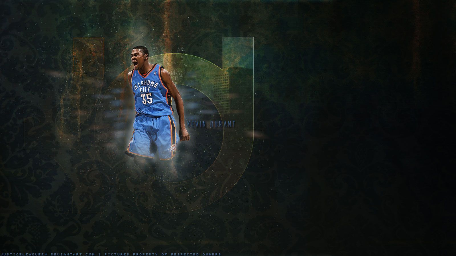 Kevin Durant Thunder 1600×900 Wallpaper | Basketball Wallpapers at ...