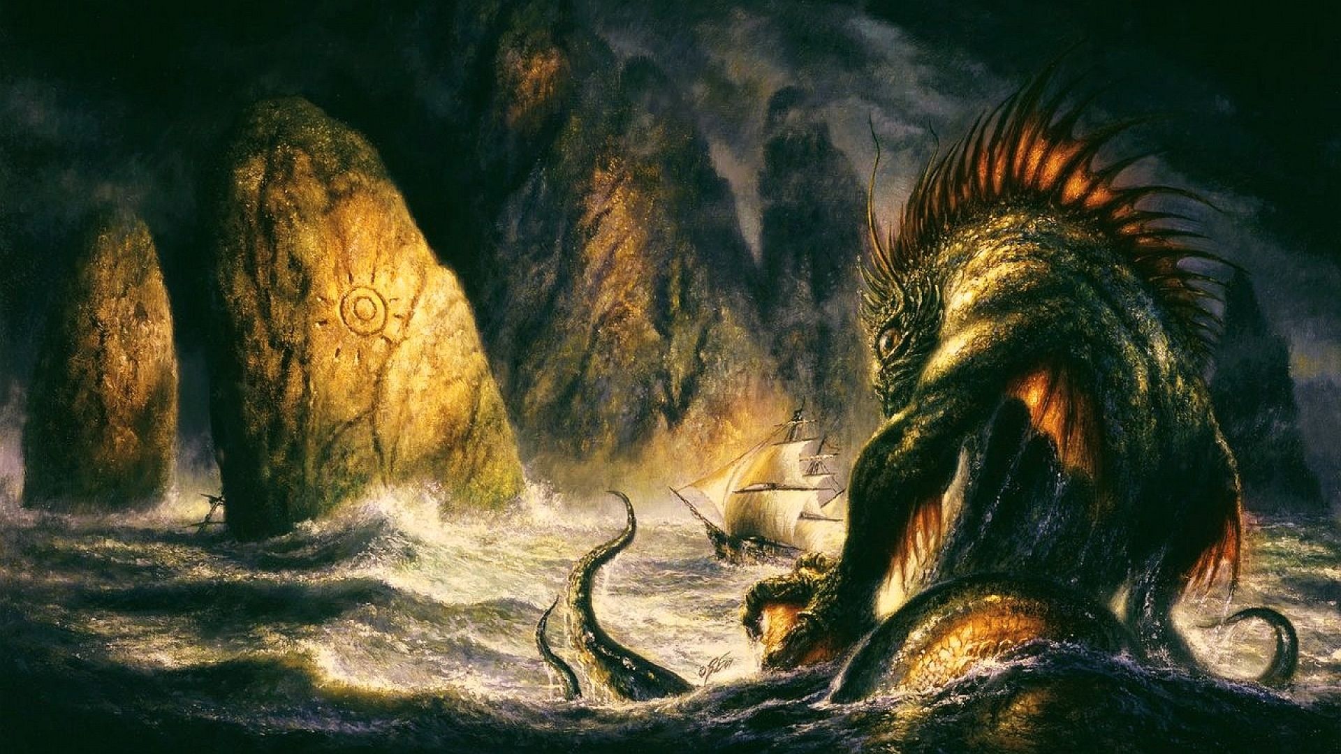 Art Of Hp Lovecraft's Cthulhu Mythos, fantasy, 1920x1080 HD ...