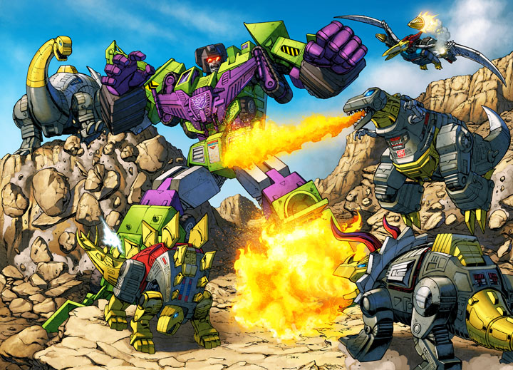 TF Rage of the Dinobots #1 to #4 cover colors by khaamar on DeviantArt