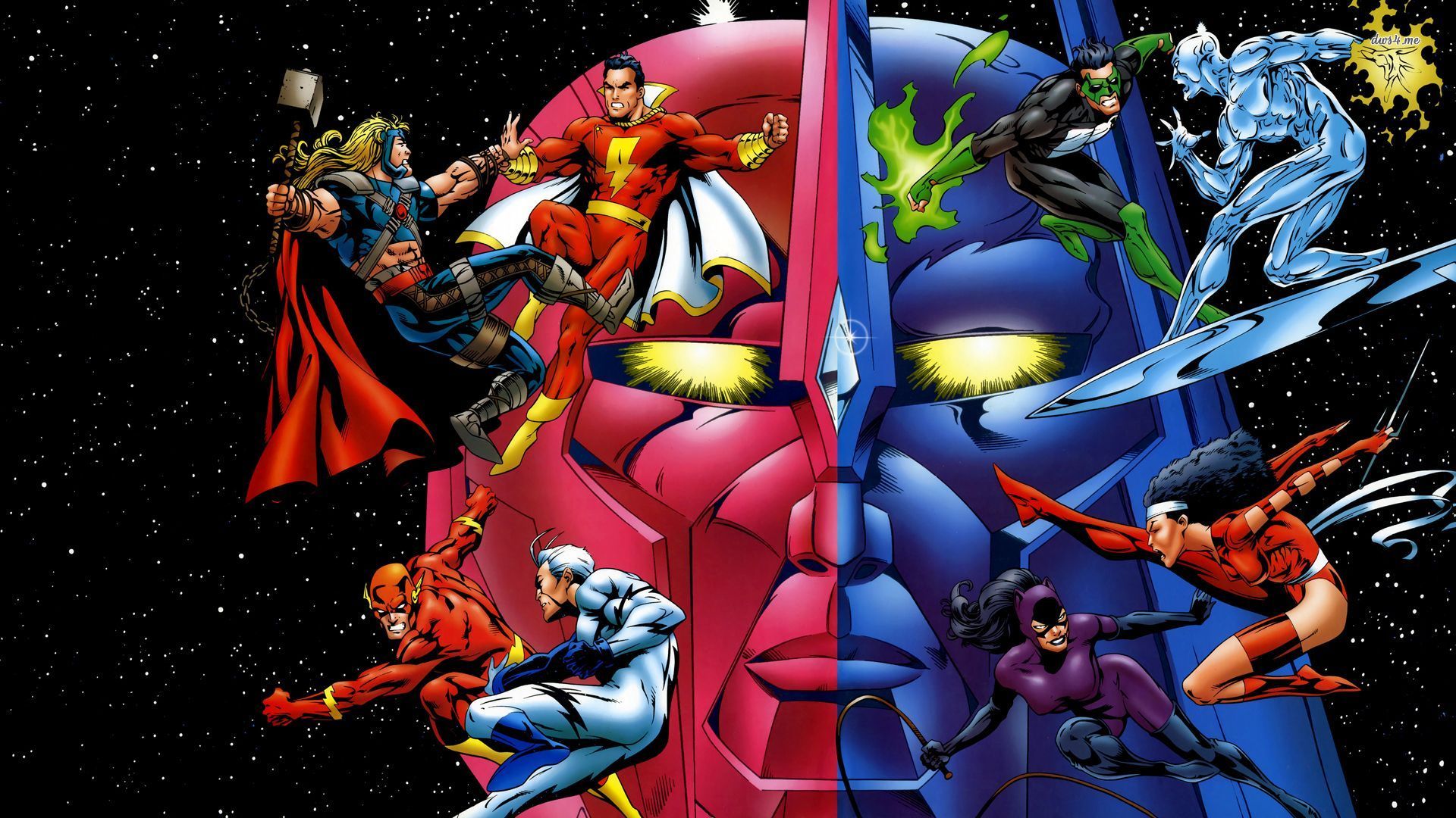 Wallpapers Superheroes Marvel X Dc Comics Vs 1920x1080