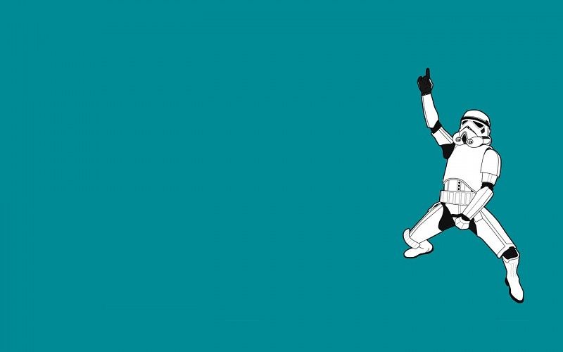 Star Wars stormtroopers funny dance Threadless simple background