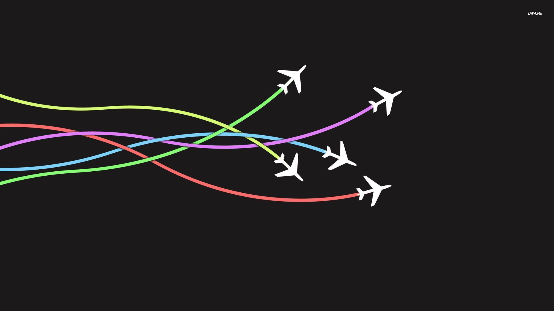Airplanes wallpaper - Minimalistic wallpapers