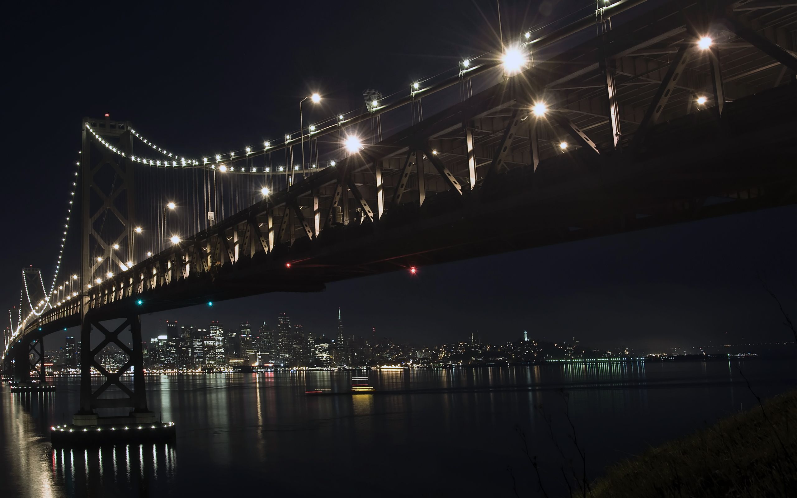 The bay bridge by night Wallpapers | HD Wallpapers