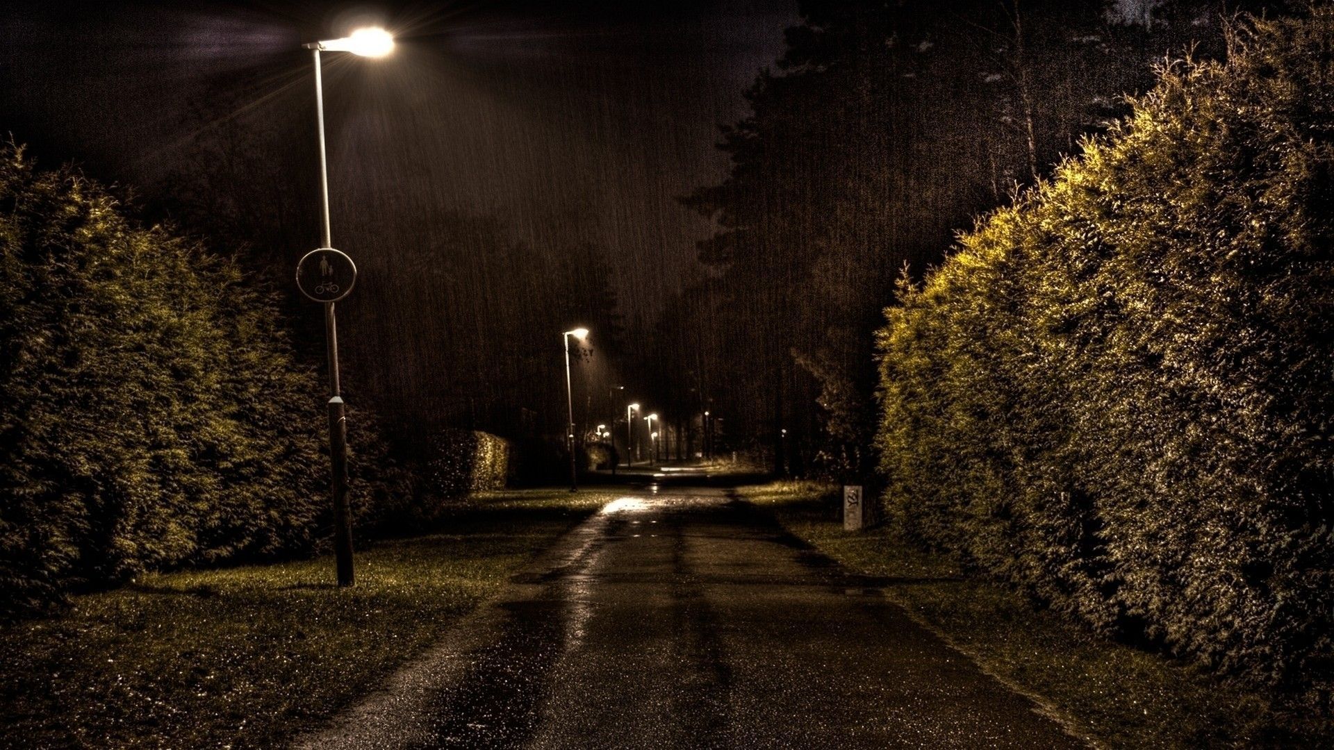 Rainy Night | HD Wallpapers | Pictures | Images | Backgrounds | Photos
