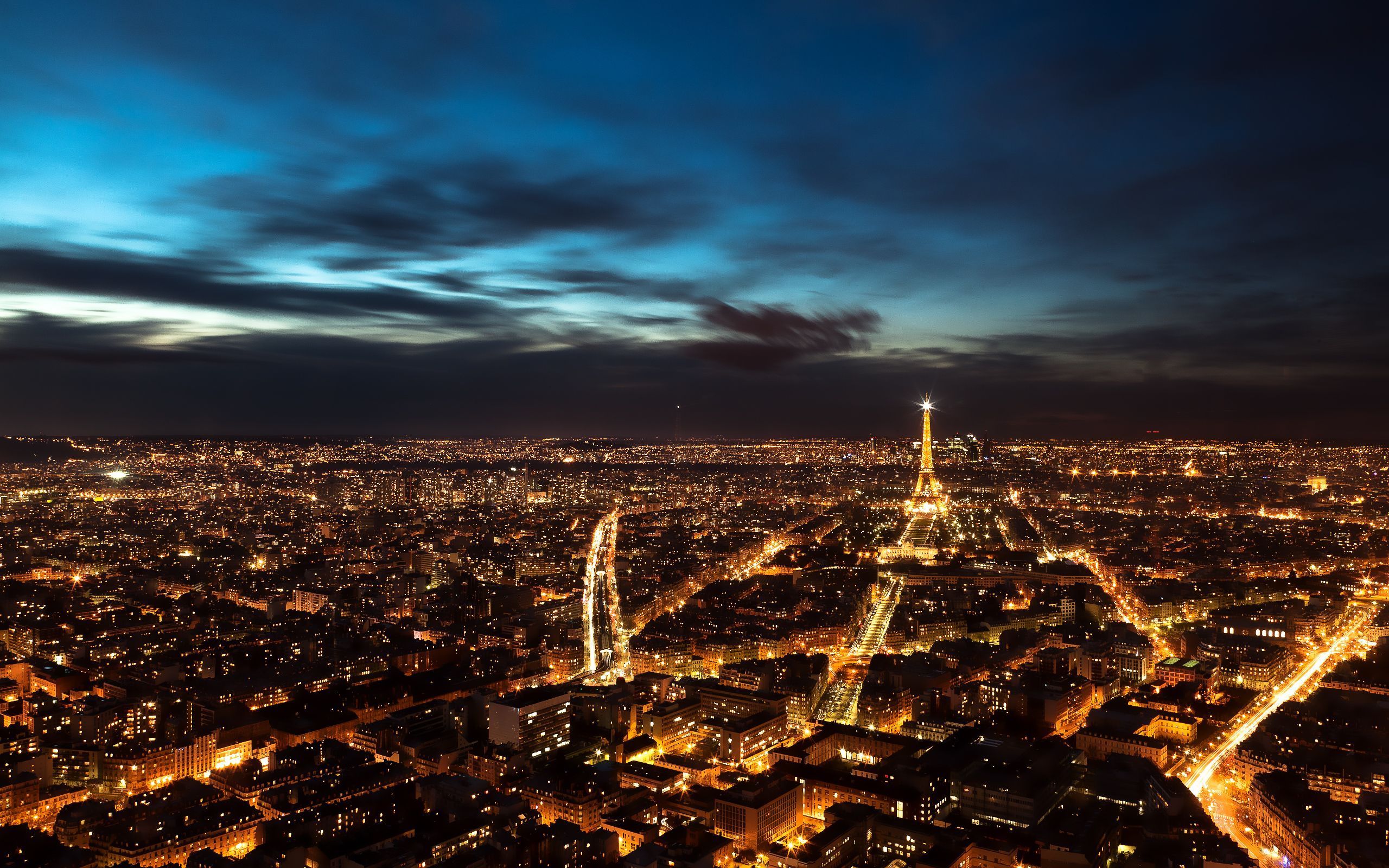 Paris Night Sky Wallpapers HD Backgrounds