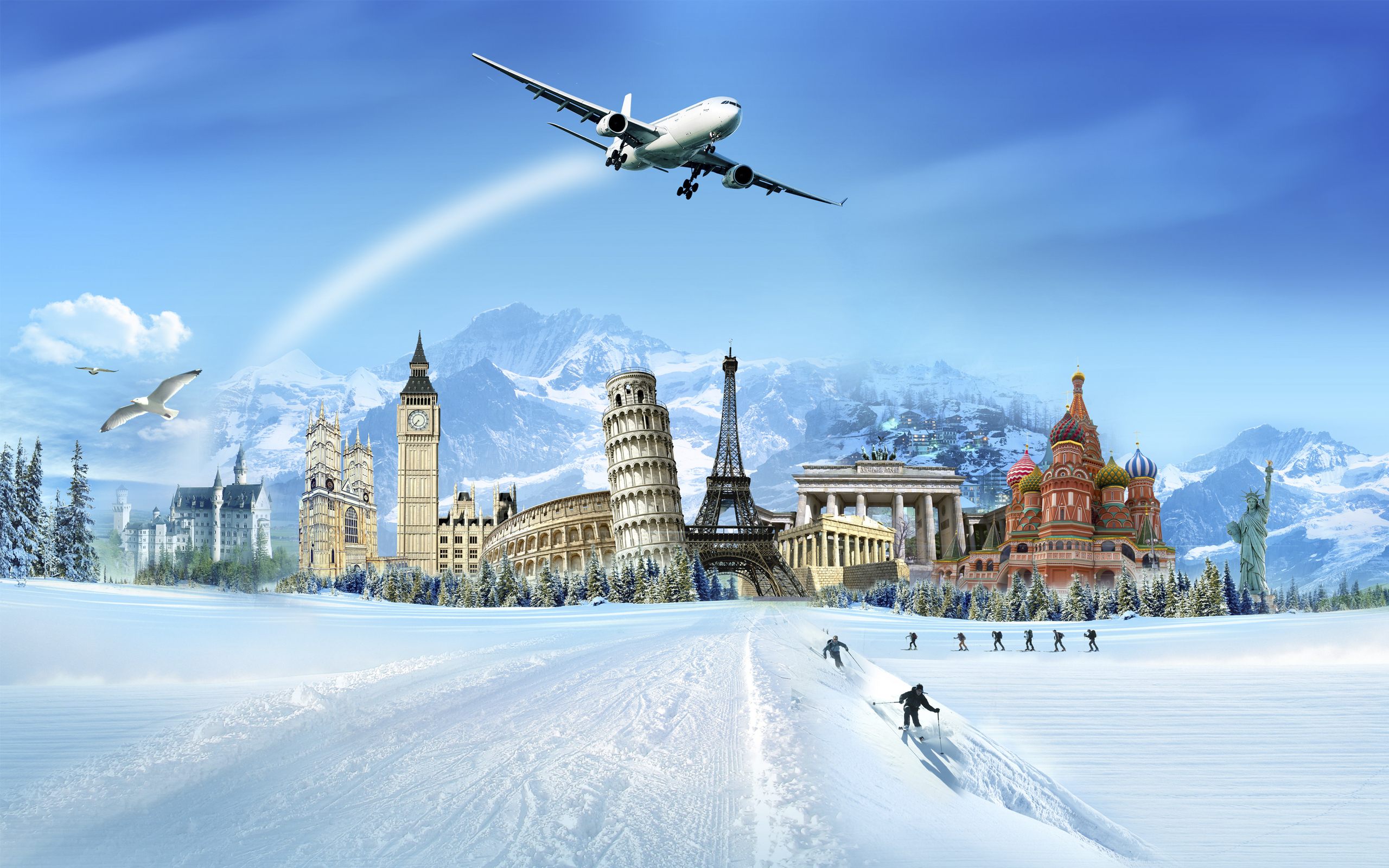 World Of Travel Wallpaper HD Download Of Famous Buildings