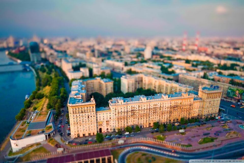 Aerial View Of Moscow HD desktop wallpaper : High Definition ...