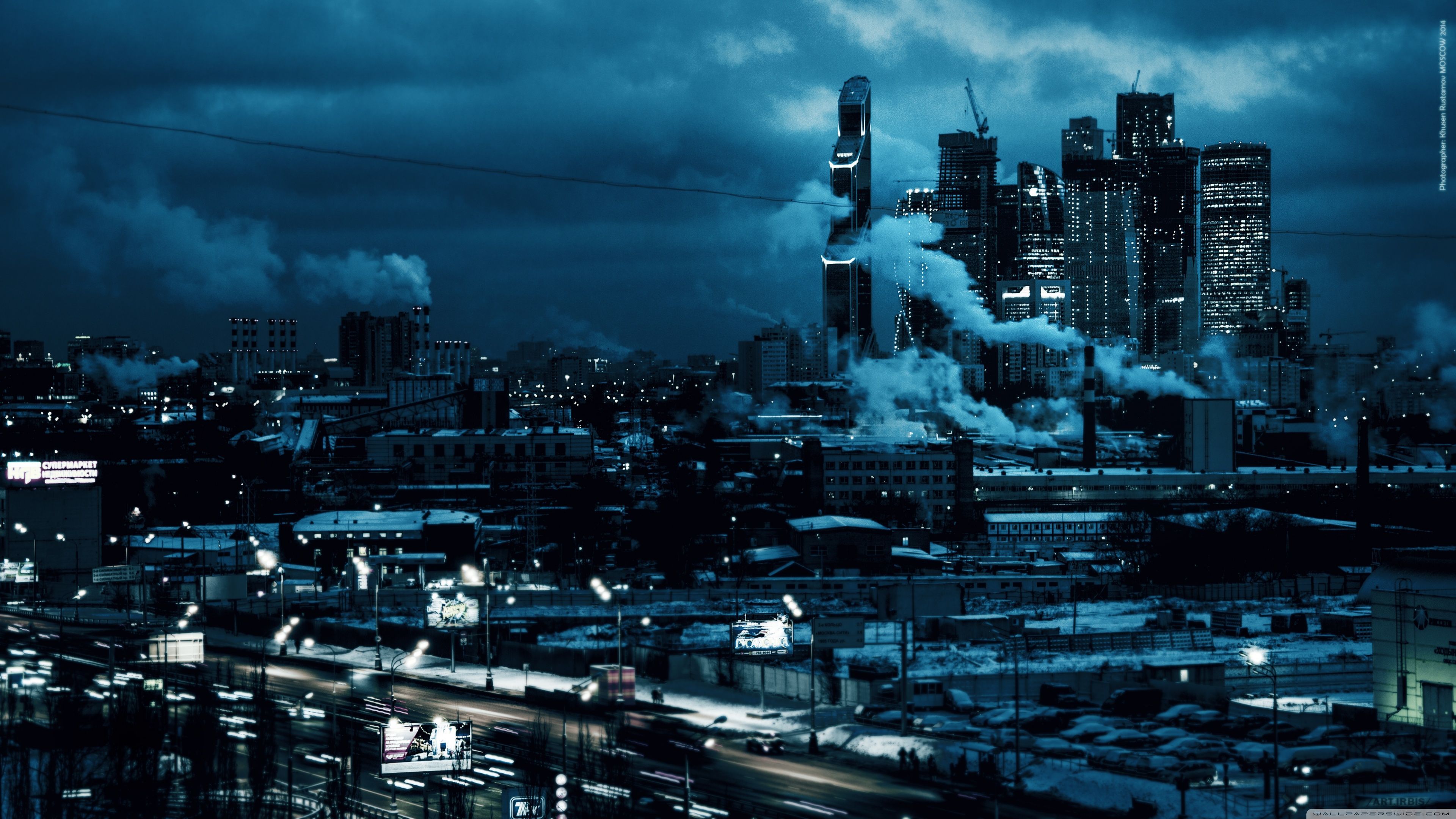 Moscow city 2014 ART.IRBIS Production Wallpaper Full HD [3840x2160 ...