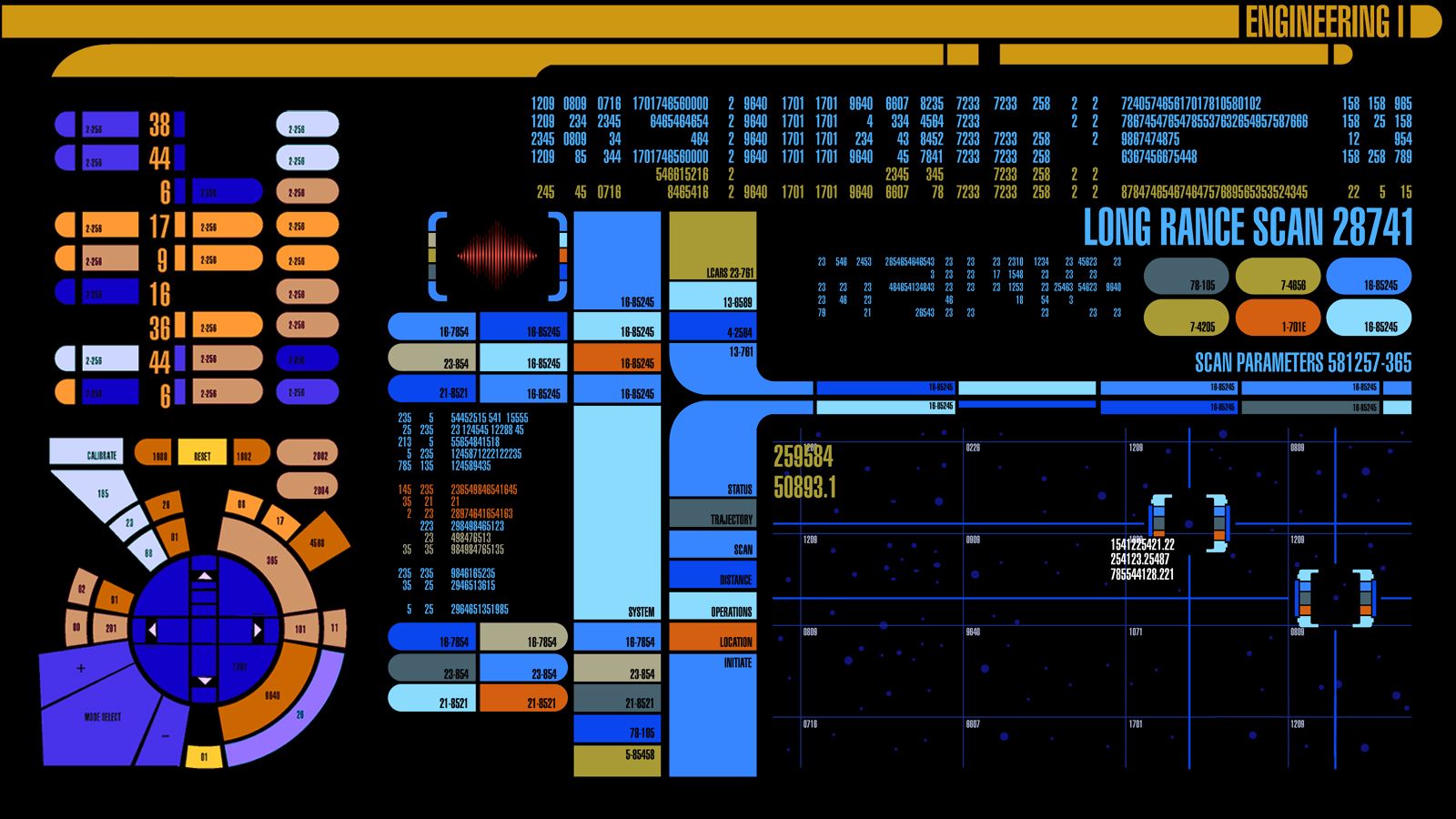 Star Trek Engineering Console HD Wallpaper 1920x1080 ID49348