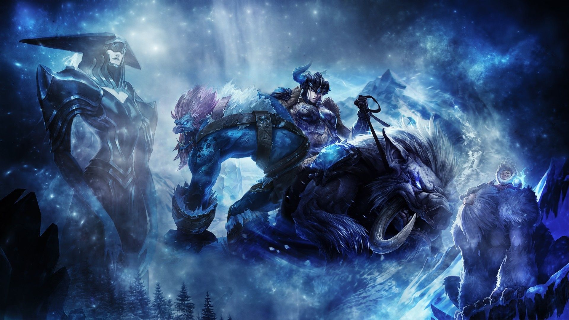 HDscreen: League of Legends artwork fantasy art video games winter ...