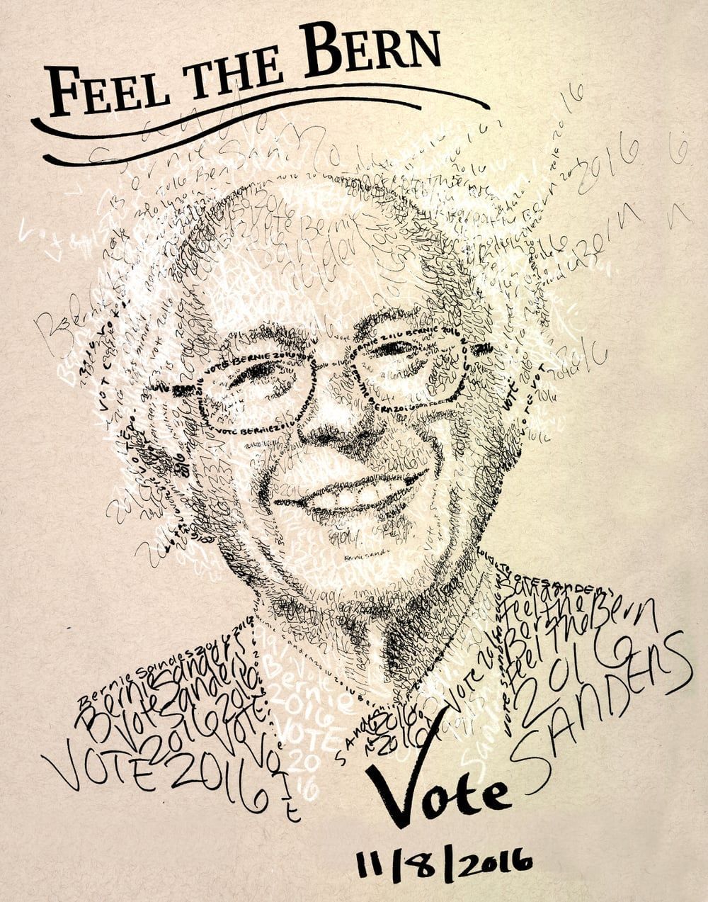Feel The Bern - 90 of profits go to Bernie Campaign Fleeting States