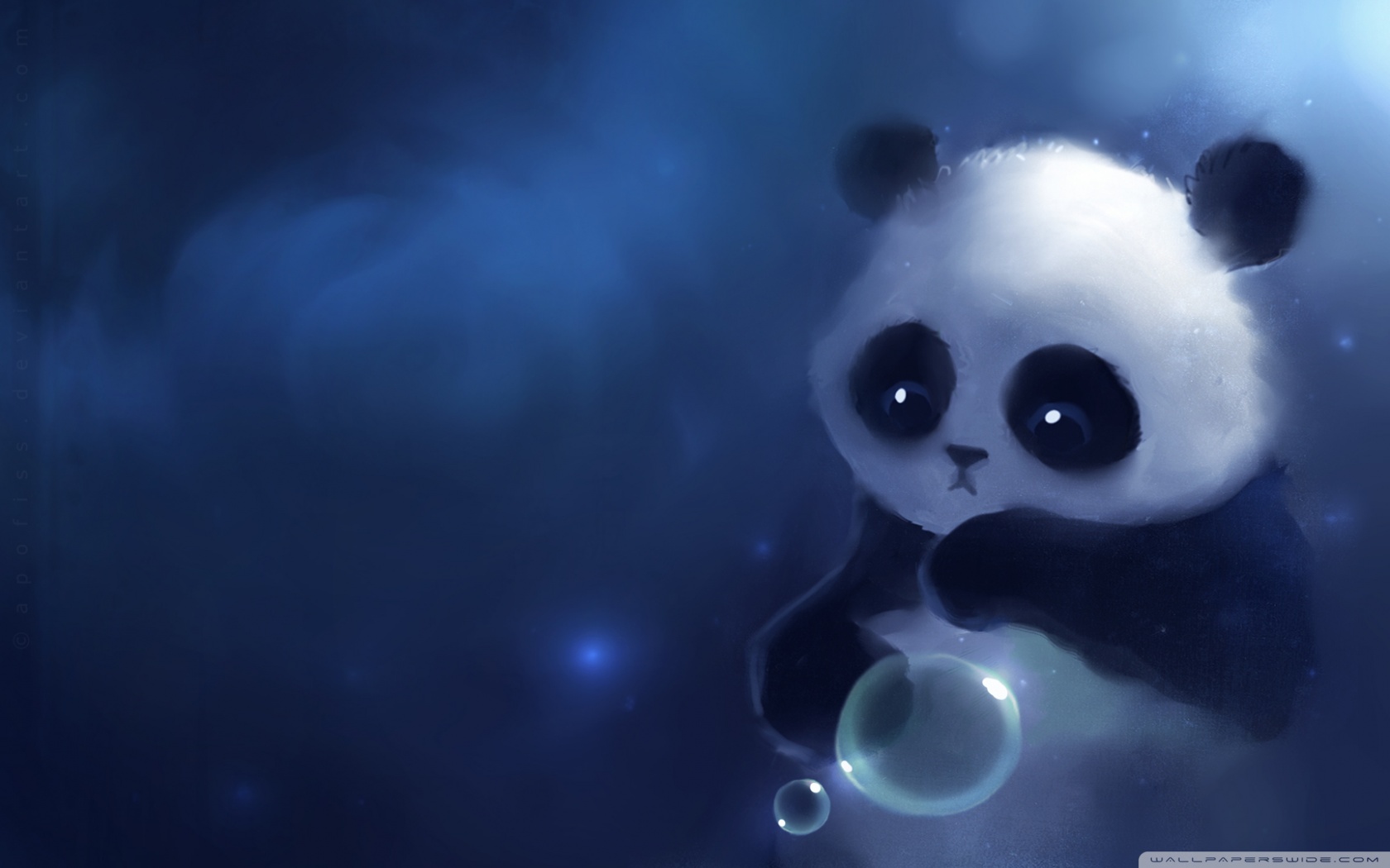 Sad Panda Painting HD desktop wallpaper Widescreen High resolution