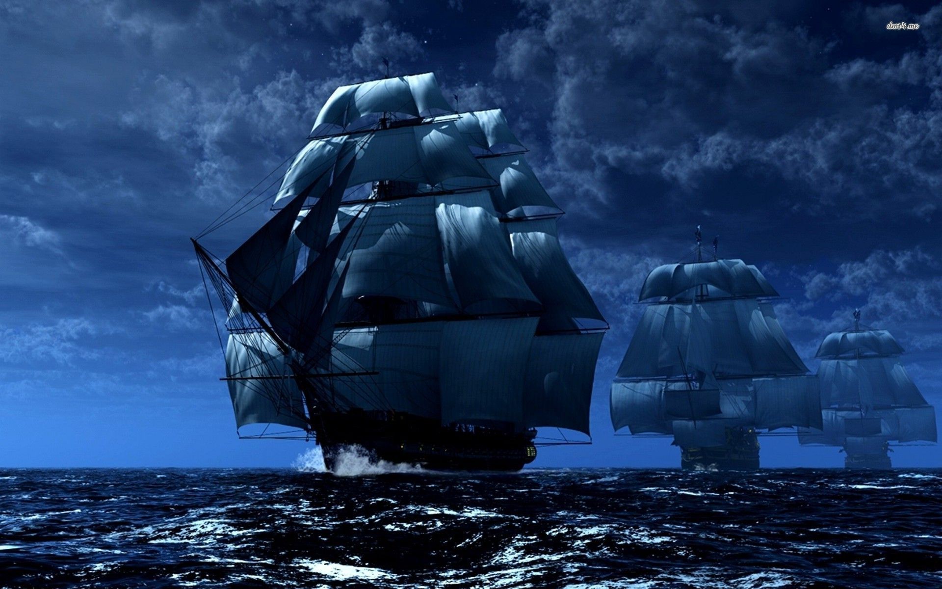 Pirate ships wallpaper - Fantasy wallpapers